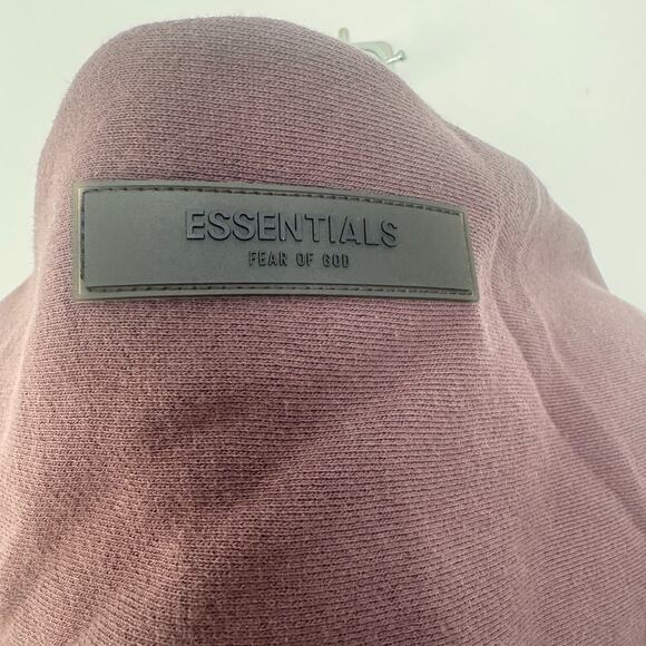 Fear of God Essentials Pull Over Hoodie in Plum - Picture 6 of 8